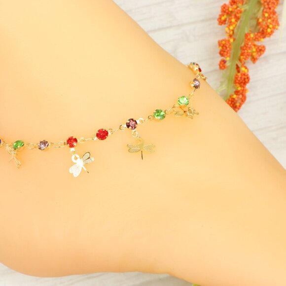 "Handmade Anklet – Elegant & Delicate Jewelry for Women | UNVRC1253 - Picture 6 of 10